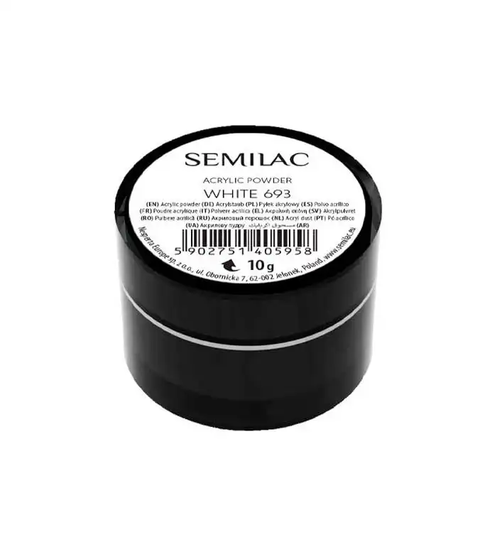 Semilac - Polvo acrílico - White 693 - SEMILAC - Comparador de precios