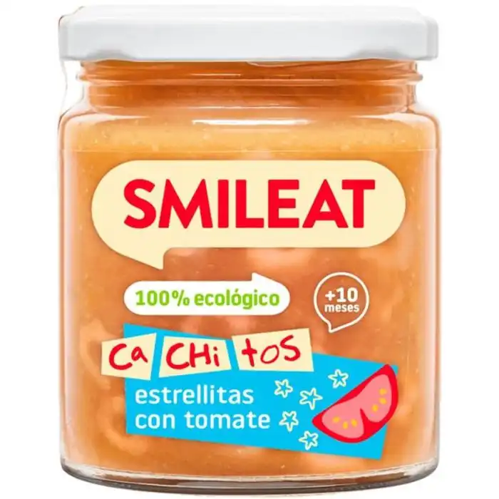 Tarrito de Estrellitas con Tomate +10M 230 gr - SMILEAT - Comparador de precios