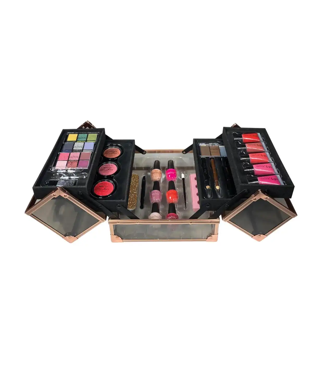 Technic Cosmetics - Maletín de maquillaje Black & Rose Gold Beauty Case - Technic Cosmetics - Comparador de precios