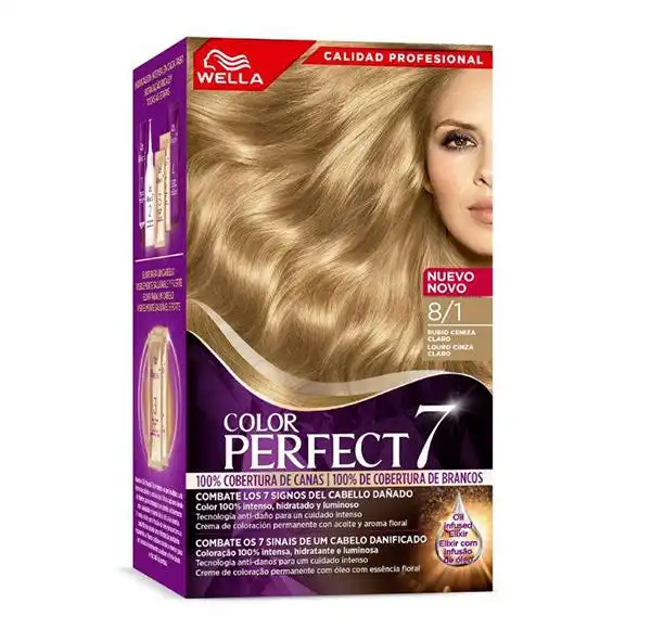 Tinte Color Perfect 8/1 Rubio Ceniza Claro - COLOR PERFECT 7 - Comparador de precios