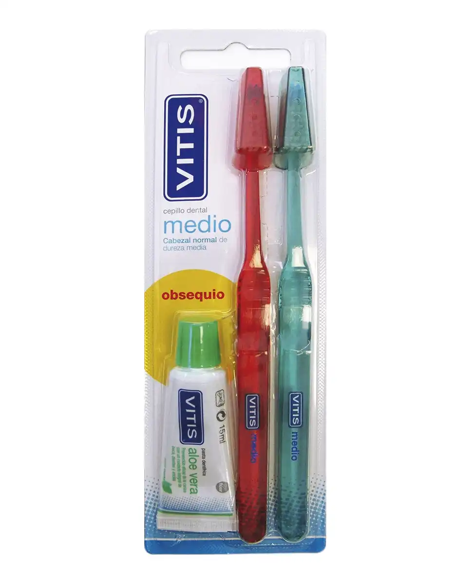 Vitis - Pack Cepillo Dental Medio - Vitis - Comparador de precios