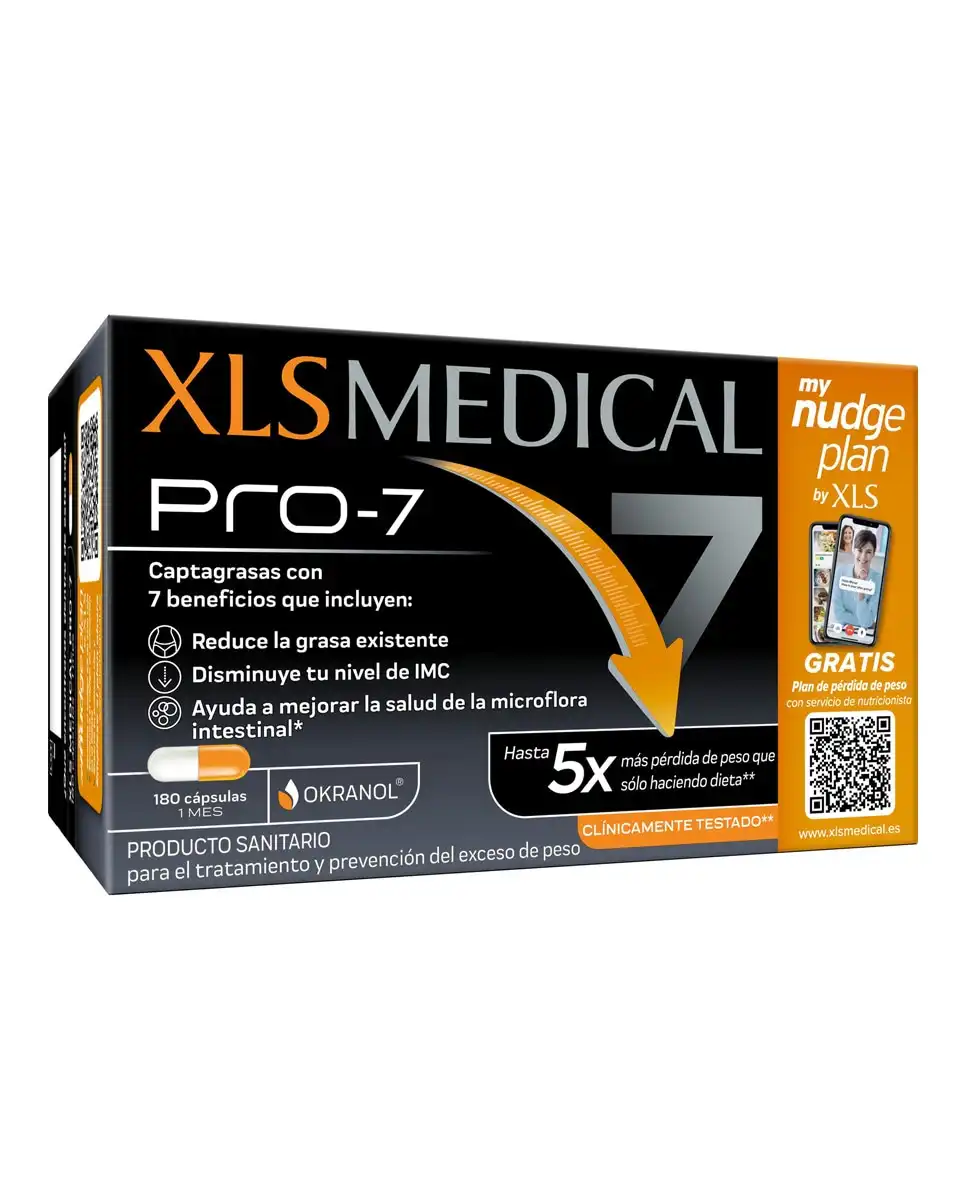 XLs Medical - 180 Cápsulas Captagrasas Pro 7 Nudge - XLs Medical - Comparador de precios