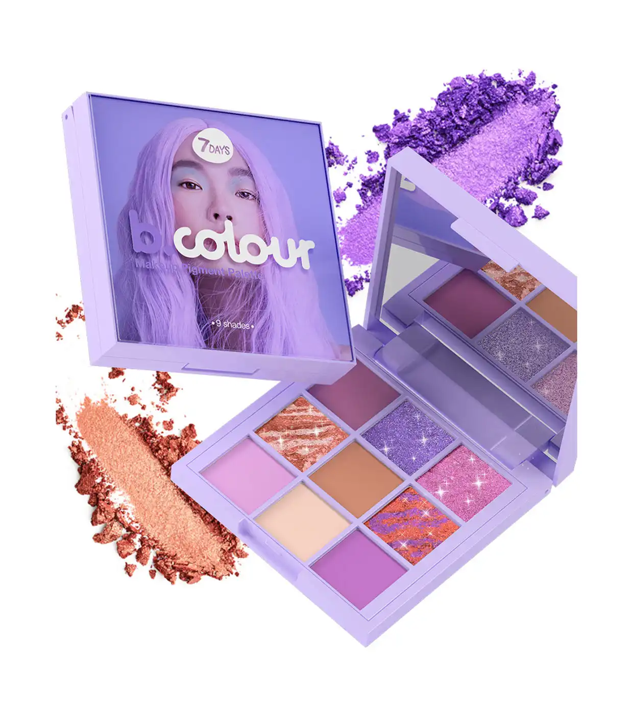 7 Days - Paleta de sombras - 01: Violet Macarons - 7DAYS - Comparador de precios