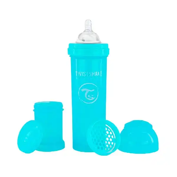 Biberón Anti-Cólicos Azul - Twistshake - Comparador de precios