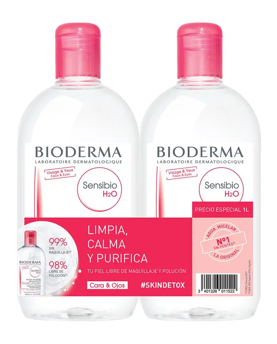 Bioderma - Duplo Desmaquillante Micelar Sensibio H20 Duplo H20 - BIODERMA - Comparador de precios