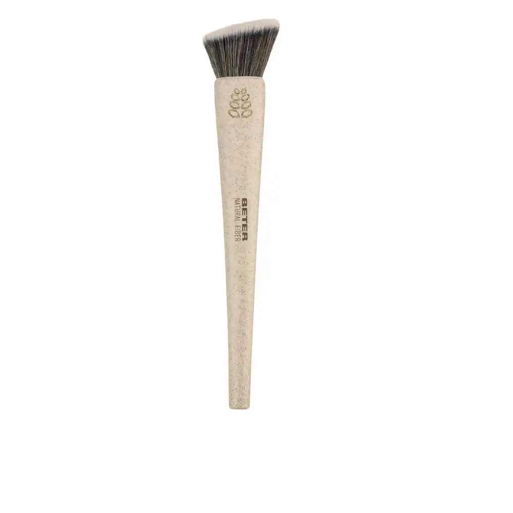 Brocha Maquillaje flat top kabuki natural fiber #beige 1 u - Beter - Comparador de precios
