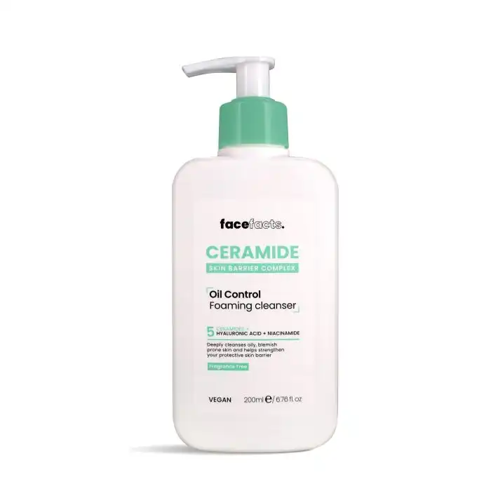 Ceramide Oil Control Espuma Limpiadora 200 ml - FACEFACTS - Comparador de precios