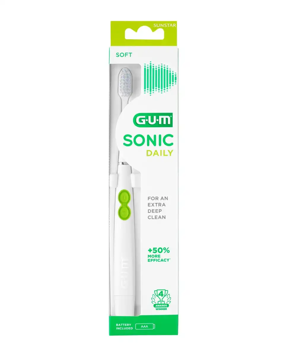 Gum - Cepillo Sónico Sonic Daily Blanco - GUM - Comparador de precios