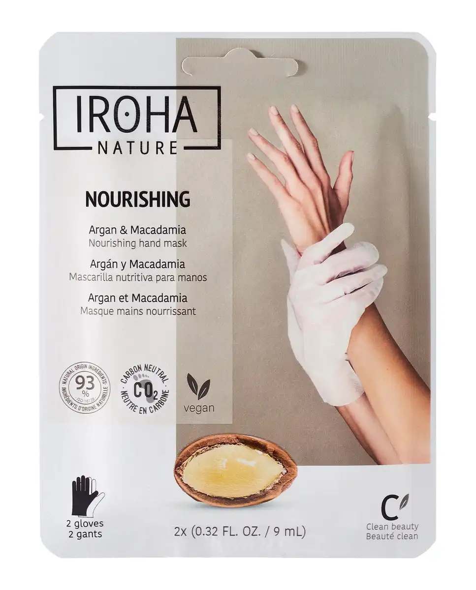 Iroha Nature - Guantes Mascarilla Nutritivos Con Aceite De Argán Y Macadamia - Iroha Nature - Comparador de precios