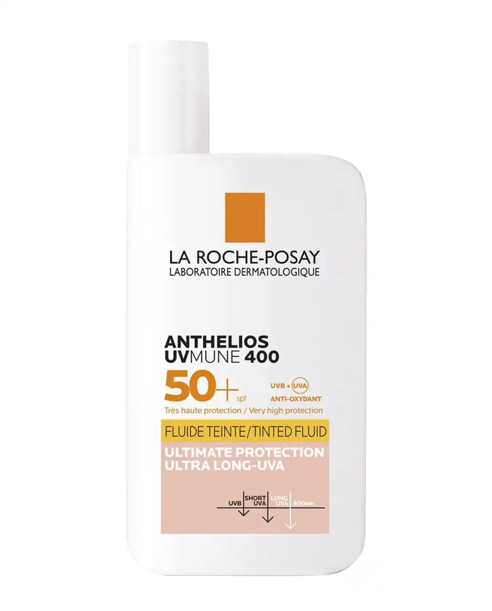 La Roche Posay - Fluido Invisible SPF50+ Con Color Anthelios UV-MUNE 400 50 Ml - La Roche Posay - Comparador de precios