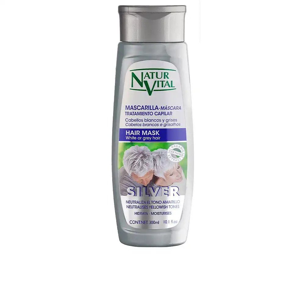 Mascarilla Silver white or gray hair 300 ml - Naturvital - Comparador de precios