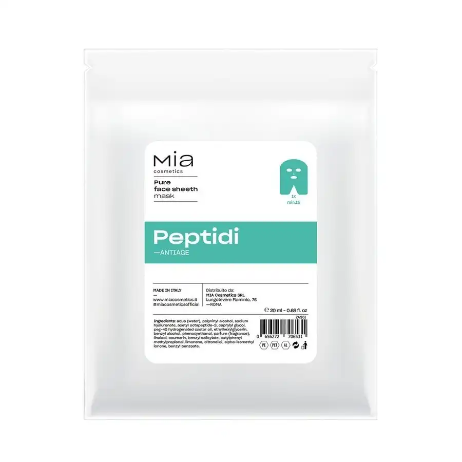 Mia Make Up - Pure Face Mask Peptidi Mascarillas de celulosa 20 ml unisex - Mia Make Up - Comparador de precios