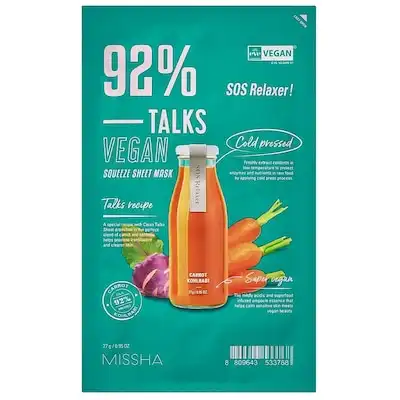 Missha Missha Talks Vegan Squeeze Sheet Mask SOS Relaxer , 27 gr - Missha - Comparador de precios