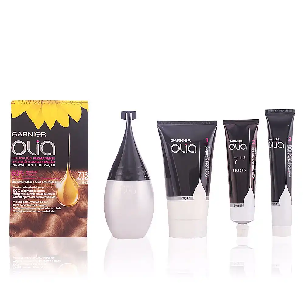Olia Coloración Permanente #7,13 Rubio Canela lote - Garnier - Comparador de precios