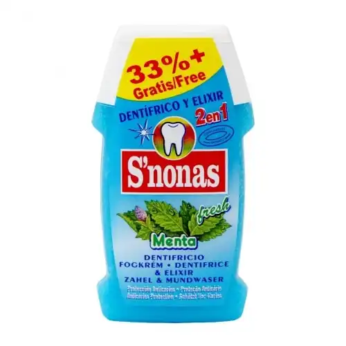 S'Nonas - Dentifrico Y Elixir Menta Pastas dentales 100 ml unisex - Snonas - Comparador de precios