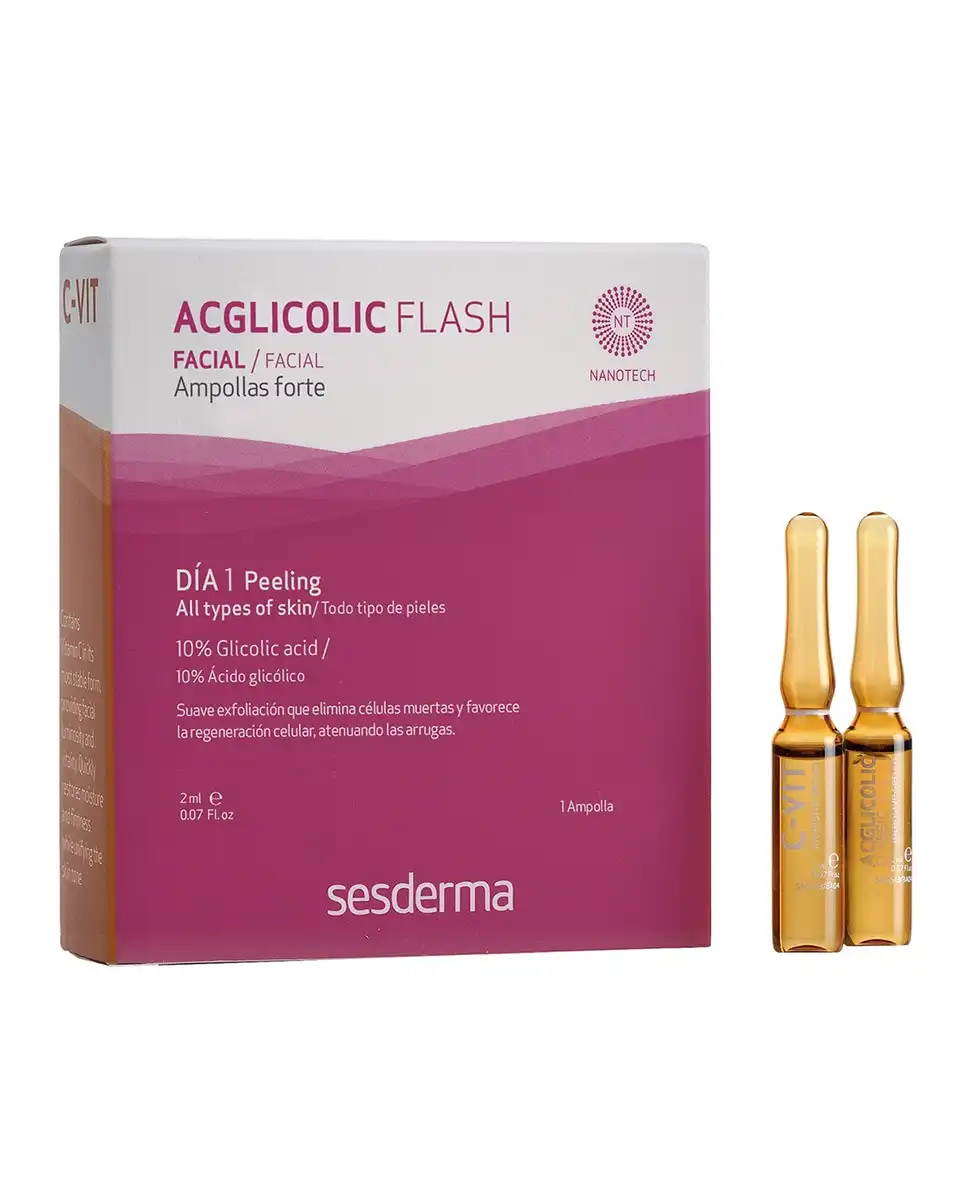 Sesderma - Ampollas Acglicolic Flash C-Vit Facial - Sesderma - Comparador de precios