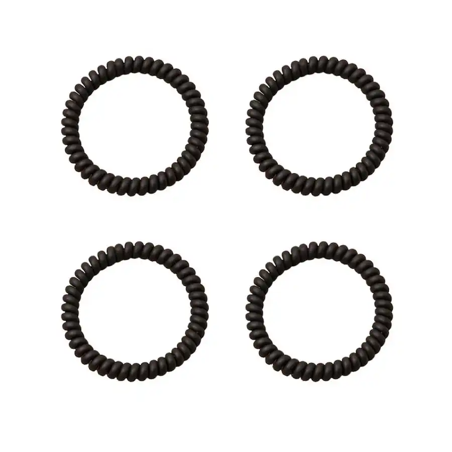 SOHO - Gomas Para El Pelo En Espiral Onduladas Gomas para cabello 4 pieces Negro female - Soho - Comparador de precios