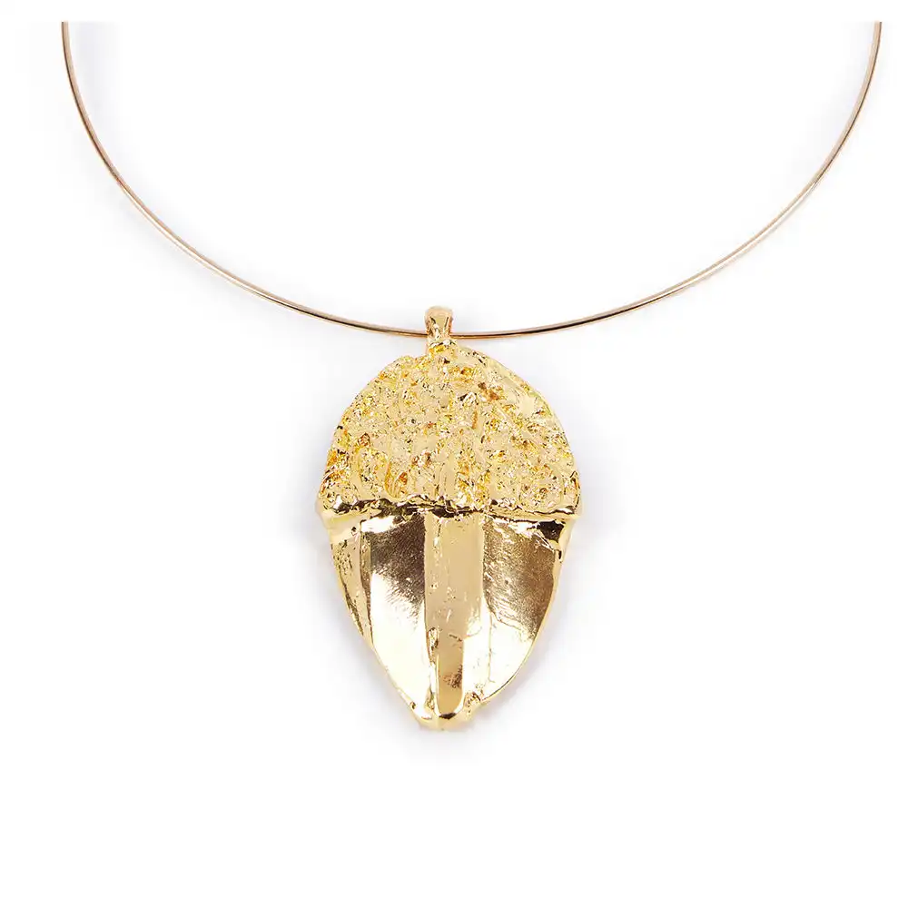 Bellota collar rigido #oro brillo 1 u - Shabama - Comparador de precios