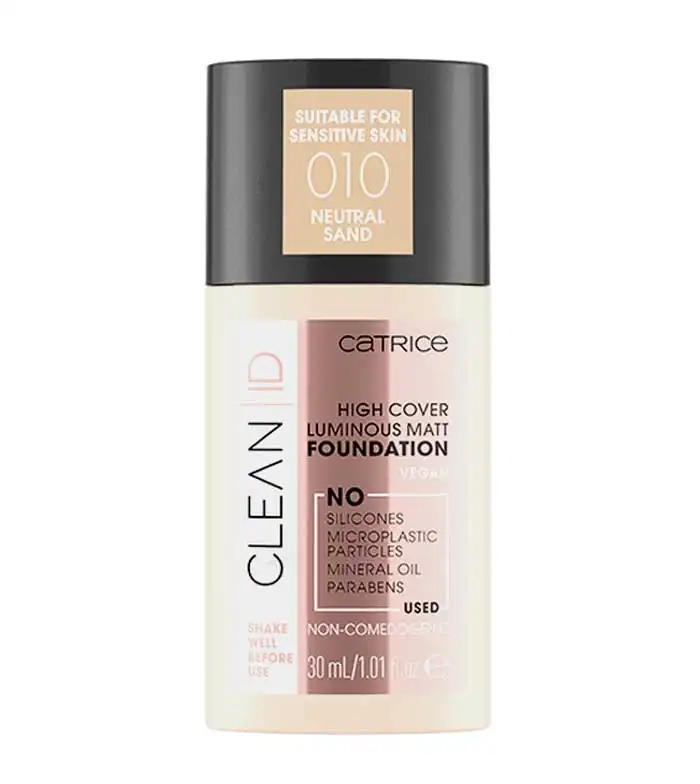 Catrice - *Clean ID* - Base de maquillaje High Cover Luminous Matt - 010: Neutral Sand - CATRICE - Comparador de precios