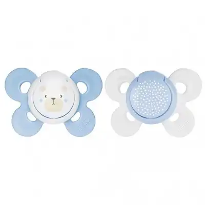 Chicco Chicco Chupete Physio Comfort Silicona Azul 0-6m 2ud - Chicco - Comparador de precios