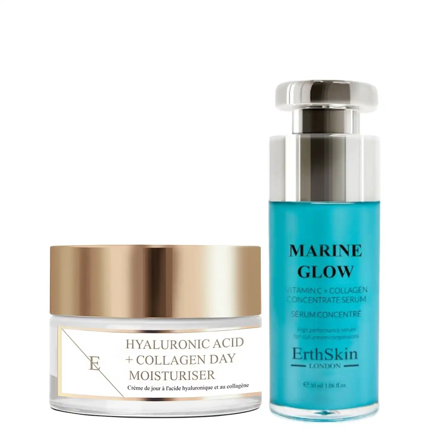 Dúo de día marino y colágeno Set de tratamiento facial - ErthSkin London - Comparador de precios