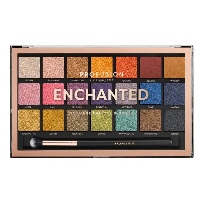 Enchanted Paleta 21 sombras + brocha - Profusion - Comparador de precios