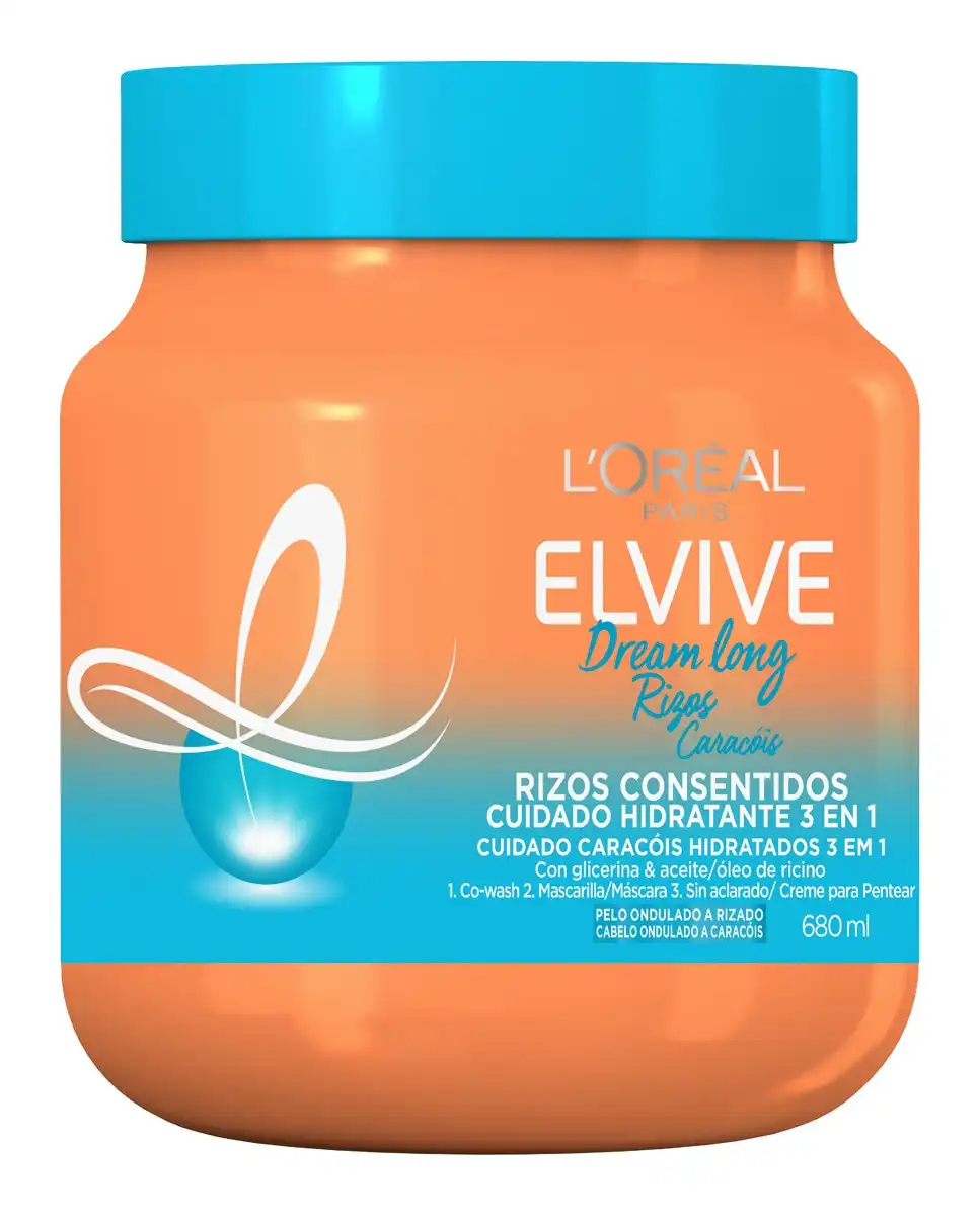L'Oréal Paris - Mascarilla Dream Long Rizos Consentidos Cuidado Hidratante 3 En 1 Elvive - L'Oréal Paris - Comparador de precios