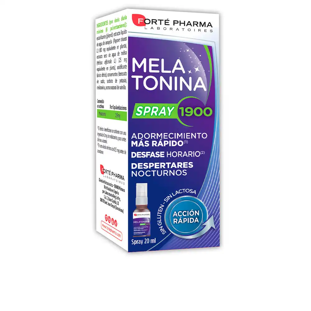 Melatonina spray 1900 20 ml - Forté Pharma - Comparador de precios