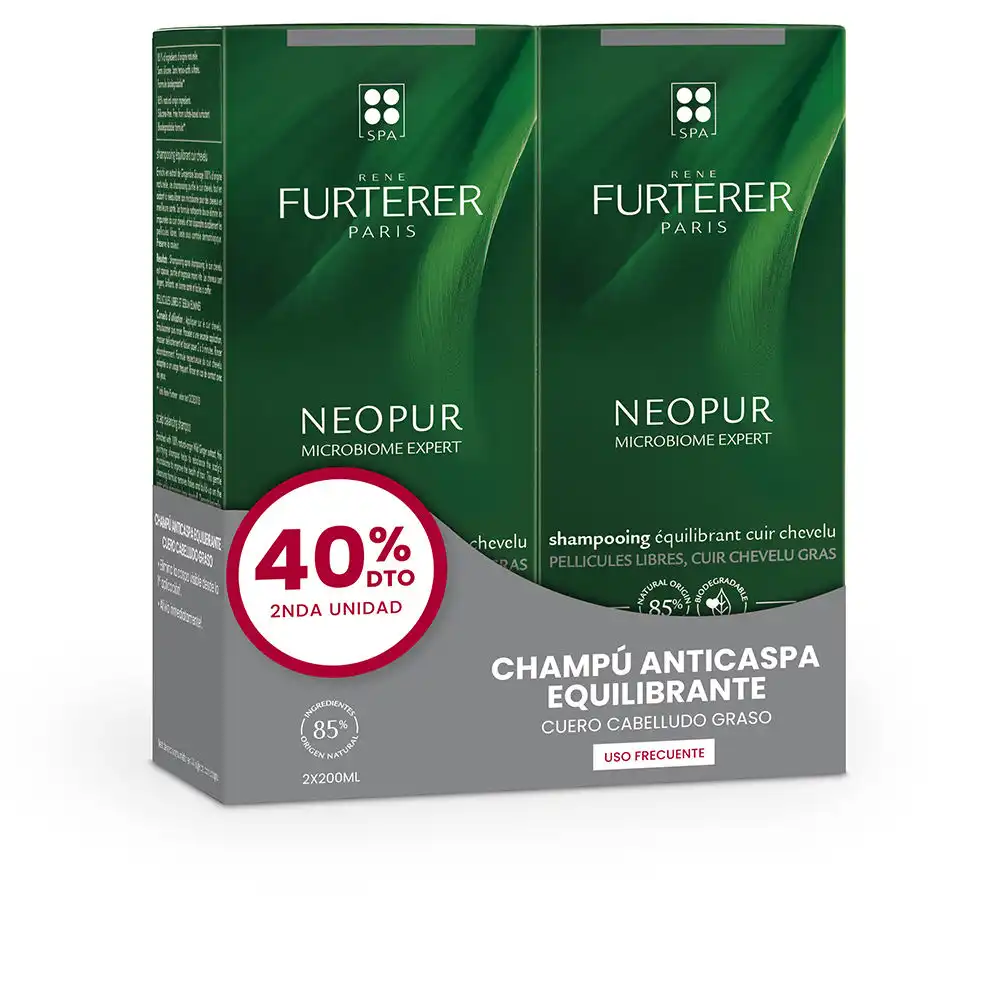 Neopur Microbiome Expert champú anticaspa grasa duo 2 x 150 ml - René Furterer - Comparador de precios