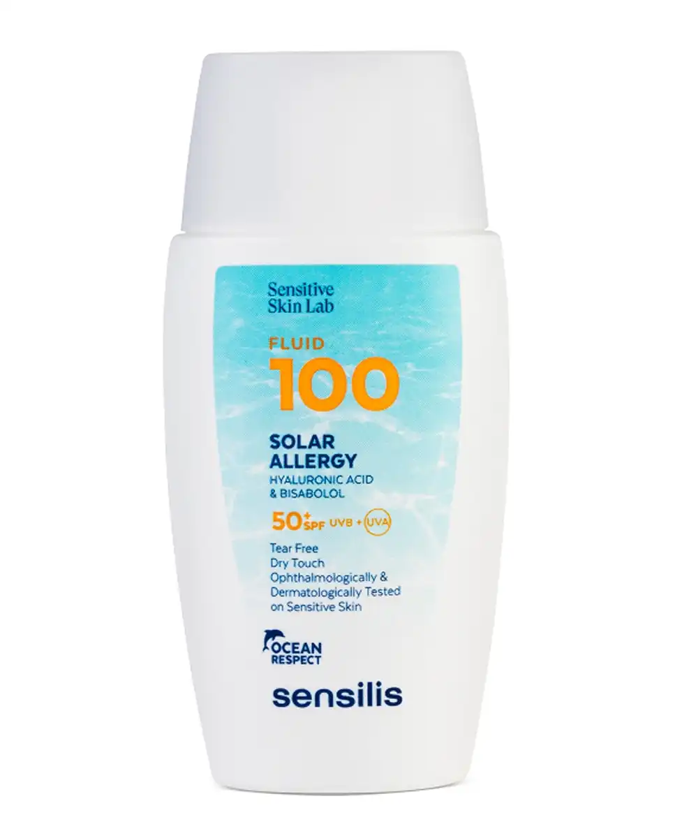 Sensilis - Fotoprotector Antiedad Fluid 100 Solar Allergy SPF50+ Para Pieles Fotosensibles Con Ácido Hialurónico 40 Ml - Sensilis - Comparador de precios