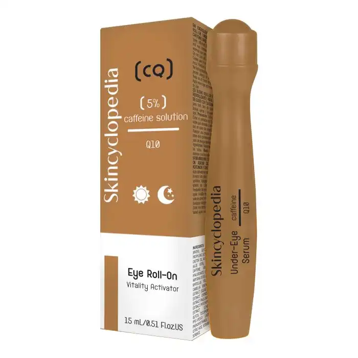 Suero Roll-on Energizante y Revitalizante para el Contorno de Ojos con Cafeína y Q10 15 ml - SKINCYCLOPEDIA - Comparador de precios