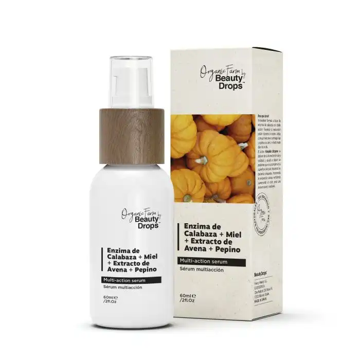 ¡38% DTO! Organic Farm Serum Enzima de Calabaza + Miel + Extracto de Avena+ Pepino 60 ml - Beauty Drops - Comparador de precios