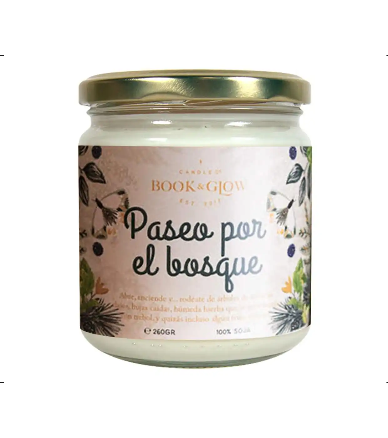Book and Glow - *Perfect Moments* - Vela de soja - Paseo por el bosque - Book and Glow - Comparador de precios