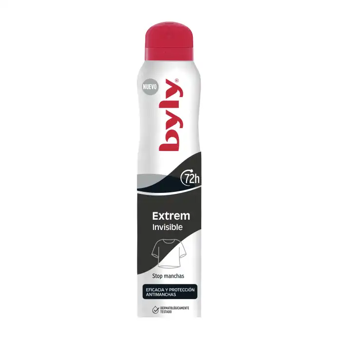Desodorante Spray Extrem Invisible 72H 200 ml - Byly - Comparador de precios