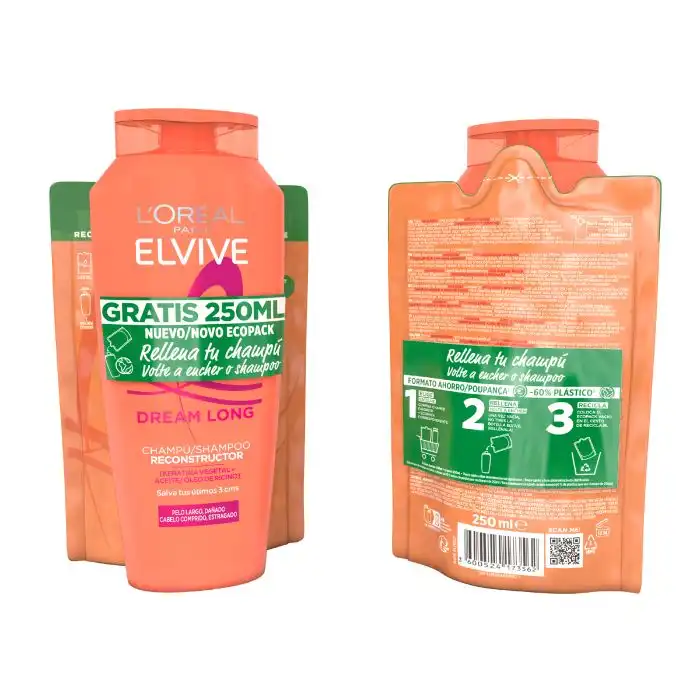 ELVIVE Dream Long Champú Reconstructor 650 ml - Loreal Paris - Comparador de precios
