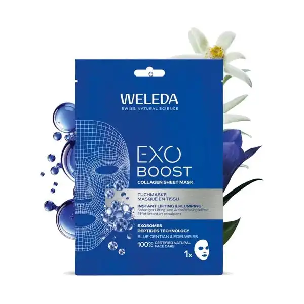 Exo Boost Collagen Sheet Mask - Weleda - Comparador de precios