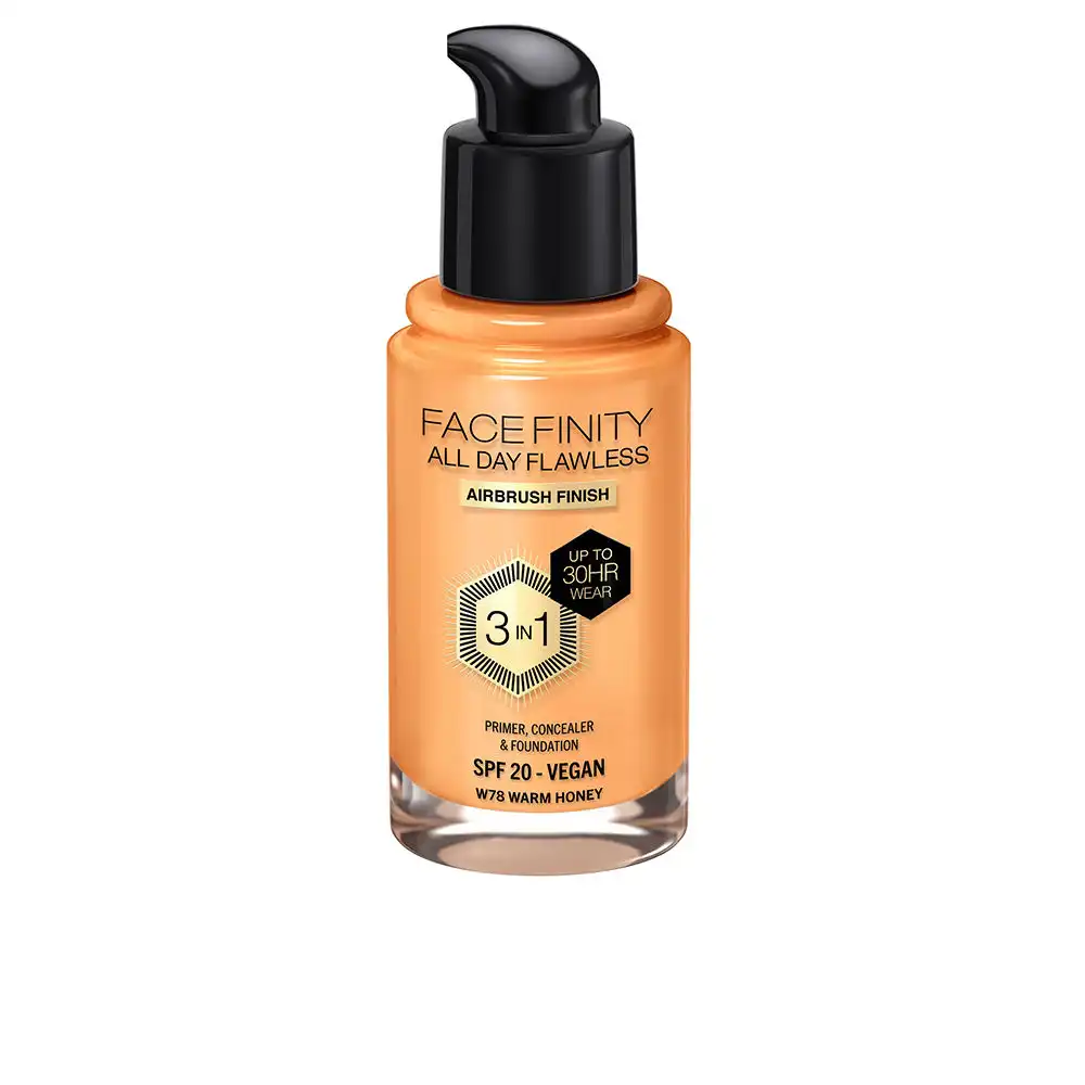 Facefinity All Day Flawless 3 In 1 foundation #W78-warm honey - Max Factor - Comparador de precios
