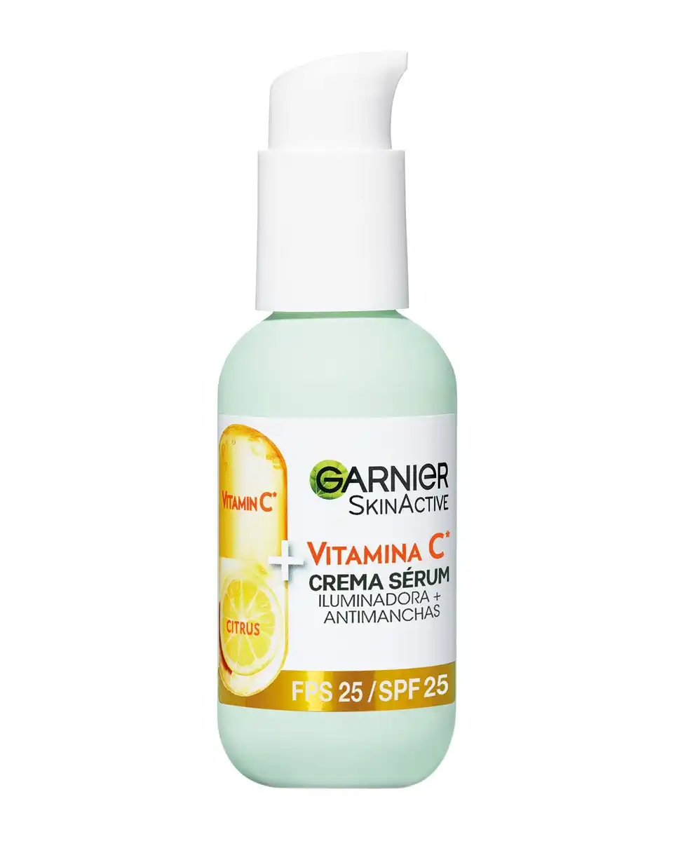 Garnier - Crema Sérum Iluminadora Y Antimanchas SPF25 Vitamina C Skin Active - Garnier - Comparador de precios