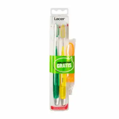Lacer Duplo Lacer Cepillo Medio y Cepillo Viaje, 1 un - lacer - Comparador de precios