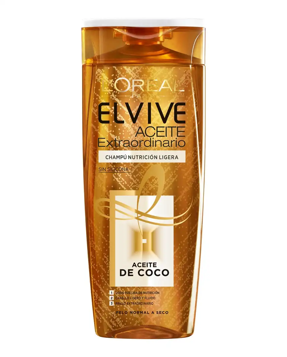L'Oréal Paris - Champú Sin Siliconas Elvive Aceite De Coco - L'Oréal Paris - Comparador de precios