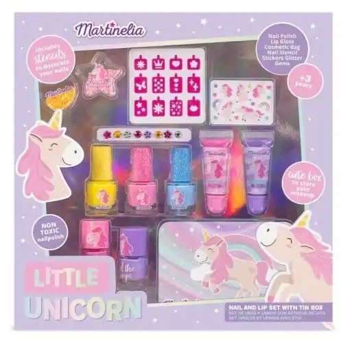 MARTINELIA Unicornio Beauty Little Tin Box 1 und Kit de Maquillaje con Caja Metálica Little Unicornio - MARTINELIA - Comparador de precios