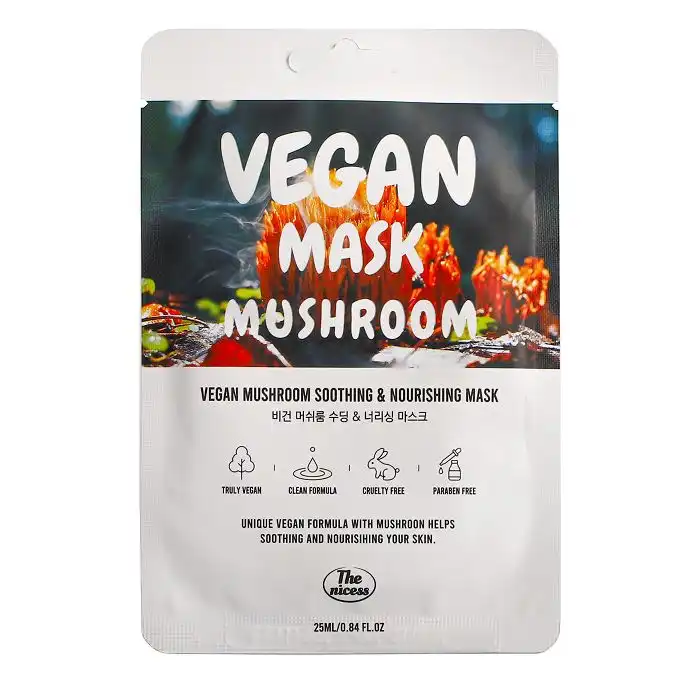 Mascarilla Facial Vegan Mushroom Soothing - Nourishing Mask 25 ml - The Nicess - Comparador de precios