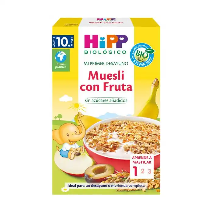 Mi Primer Desayuno Muesli de Frutas Bio +10 meses 200 gr - HiPP - Comparador de precios