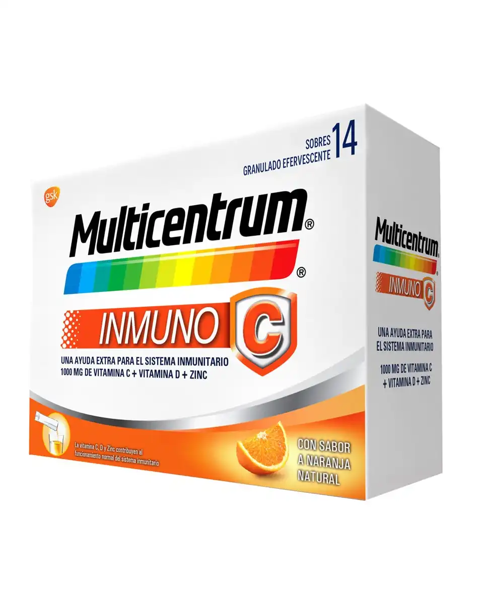 Multicentrum - 14 Sobres Granulado Efervescente Inmuno-C Munticentrum - Multicentrum - Comparador de precios