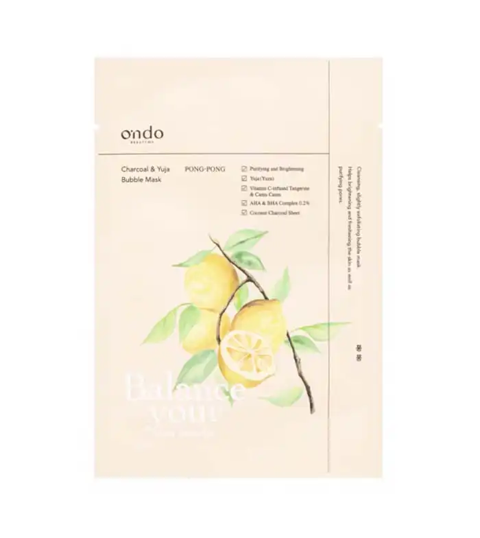 Ondo Beauty 36.5 - Mascarilla de burbujas Pong-Pong Charcoal & Yuja - Ondo Beauty 36.5 - Comparador de precios