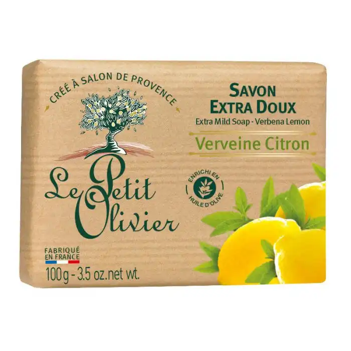 Pastilla Jabón Verbena - Limón 100 gr - Le Petit Olivier - Comparador de precios