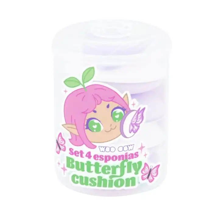 Set 4 Esponjas Butterfly Cushion 20 gr - Woo oow - Comparador de precios