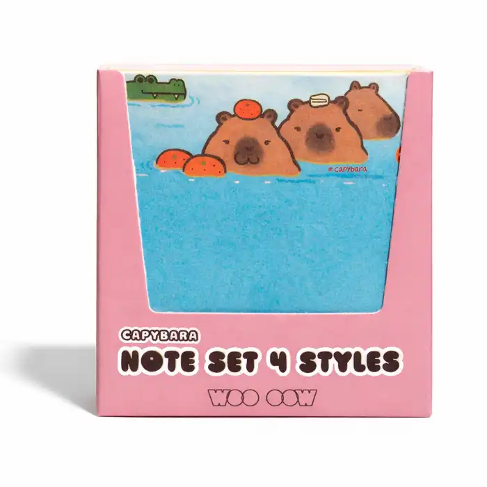 ¡33% DTO! Capybara Note Set 4 Styles Notas de Papel 58.3 gr - Woo oow - Comparador de precios