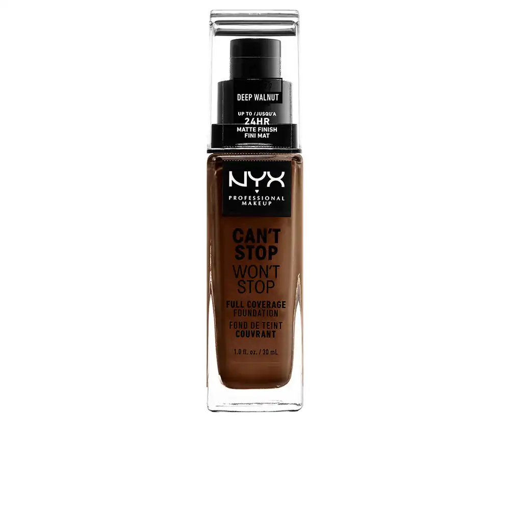 CAN’T Stop WON’T Stop full coverage foundation #deep walnut - NYX PROFESSIONAL MAKE UP - Comparador de precios