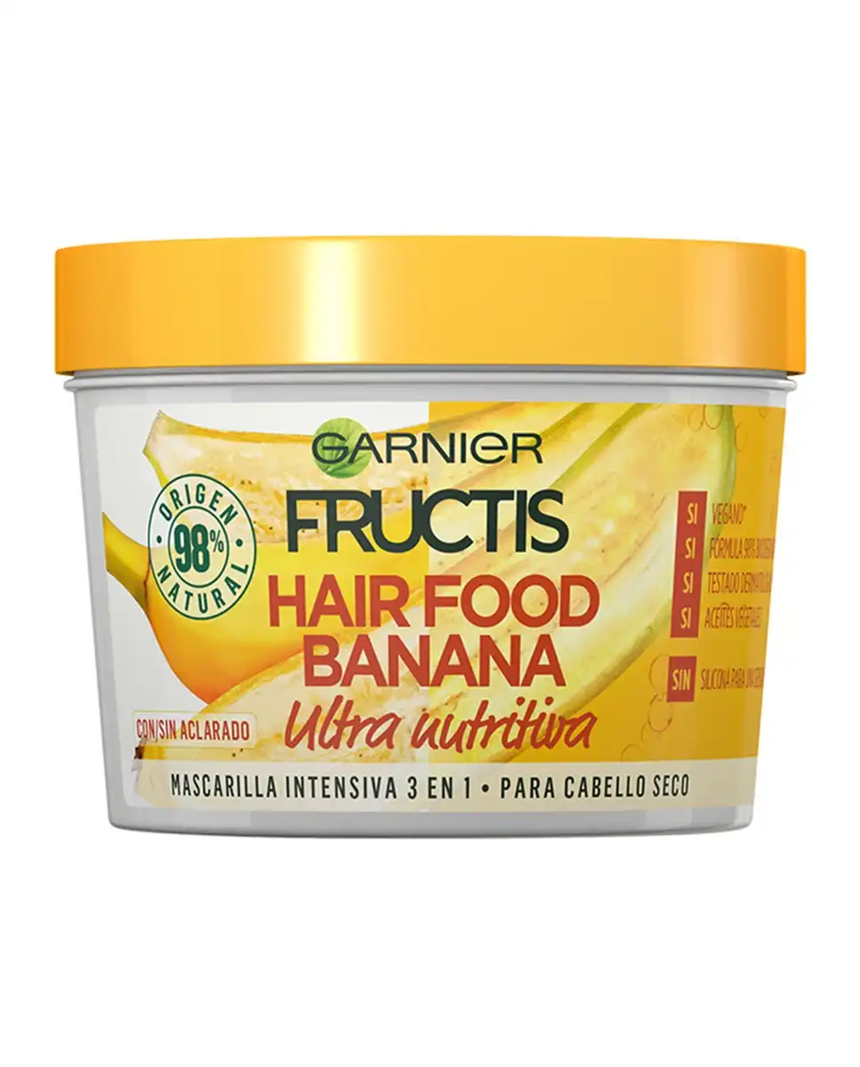Garnier - Mascarilla Hair Food Banana Nutritiva Fructis 390 Ml - Garnier - Comparador de precios